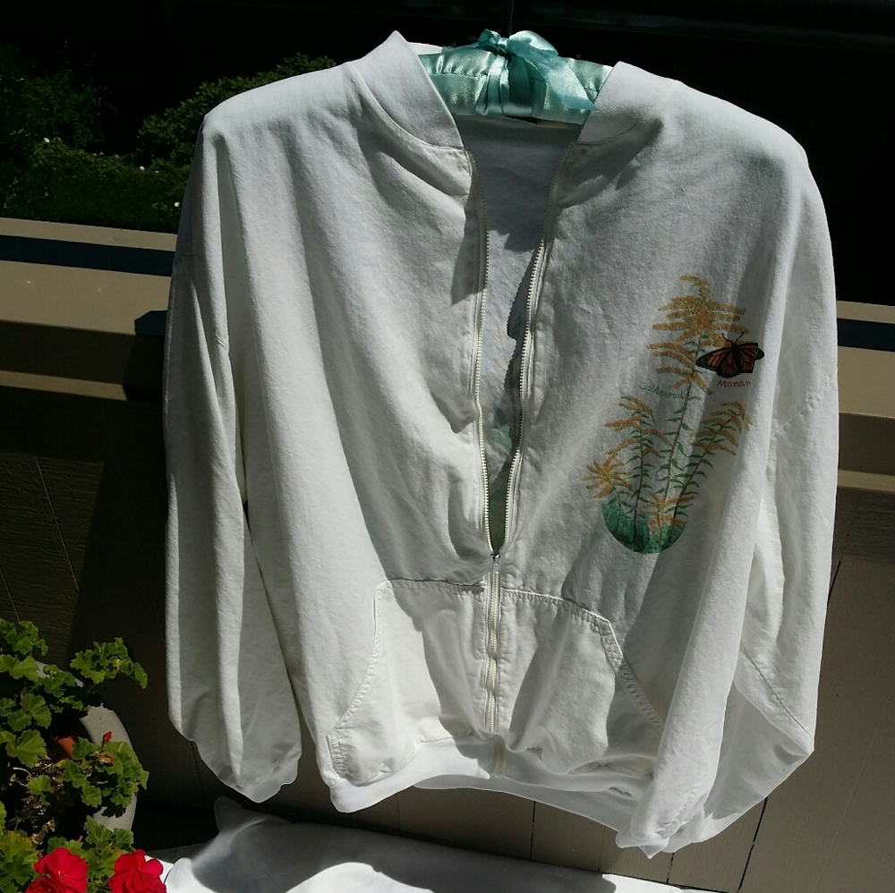Temporarily unavailable: Vintage botanical bomber jacket - Picture 6 of 8